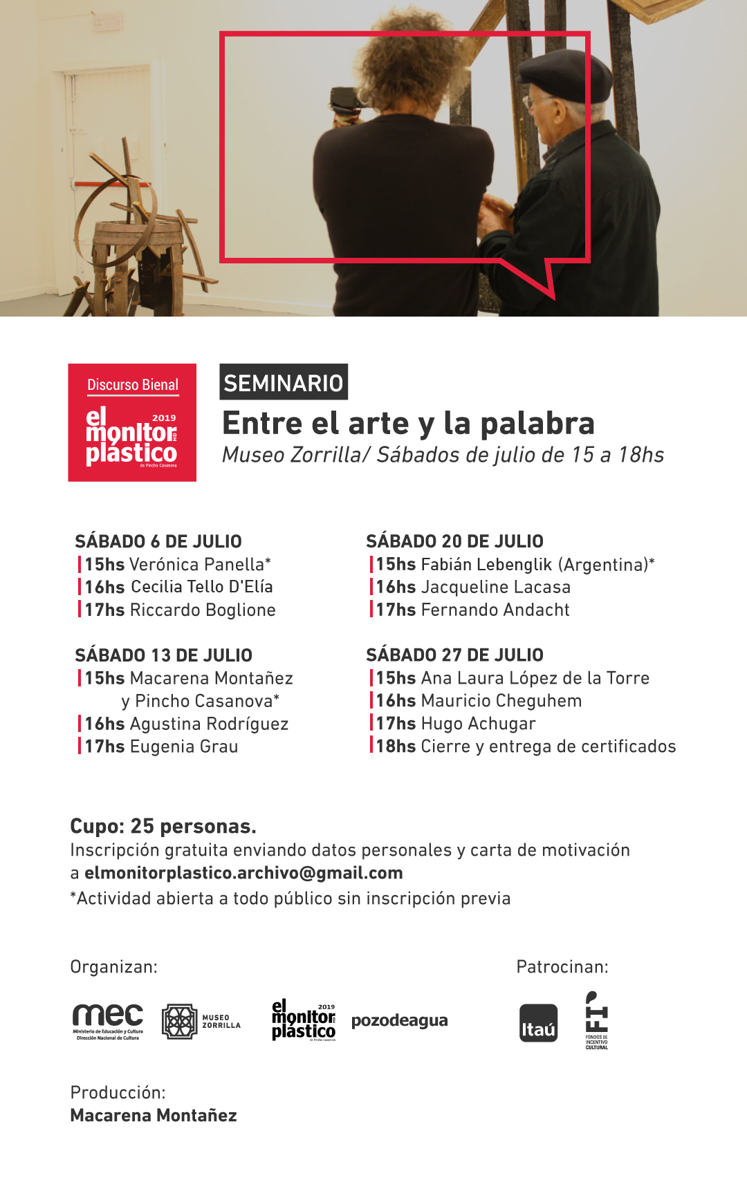 Seminario Entre el arte y la palabra